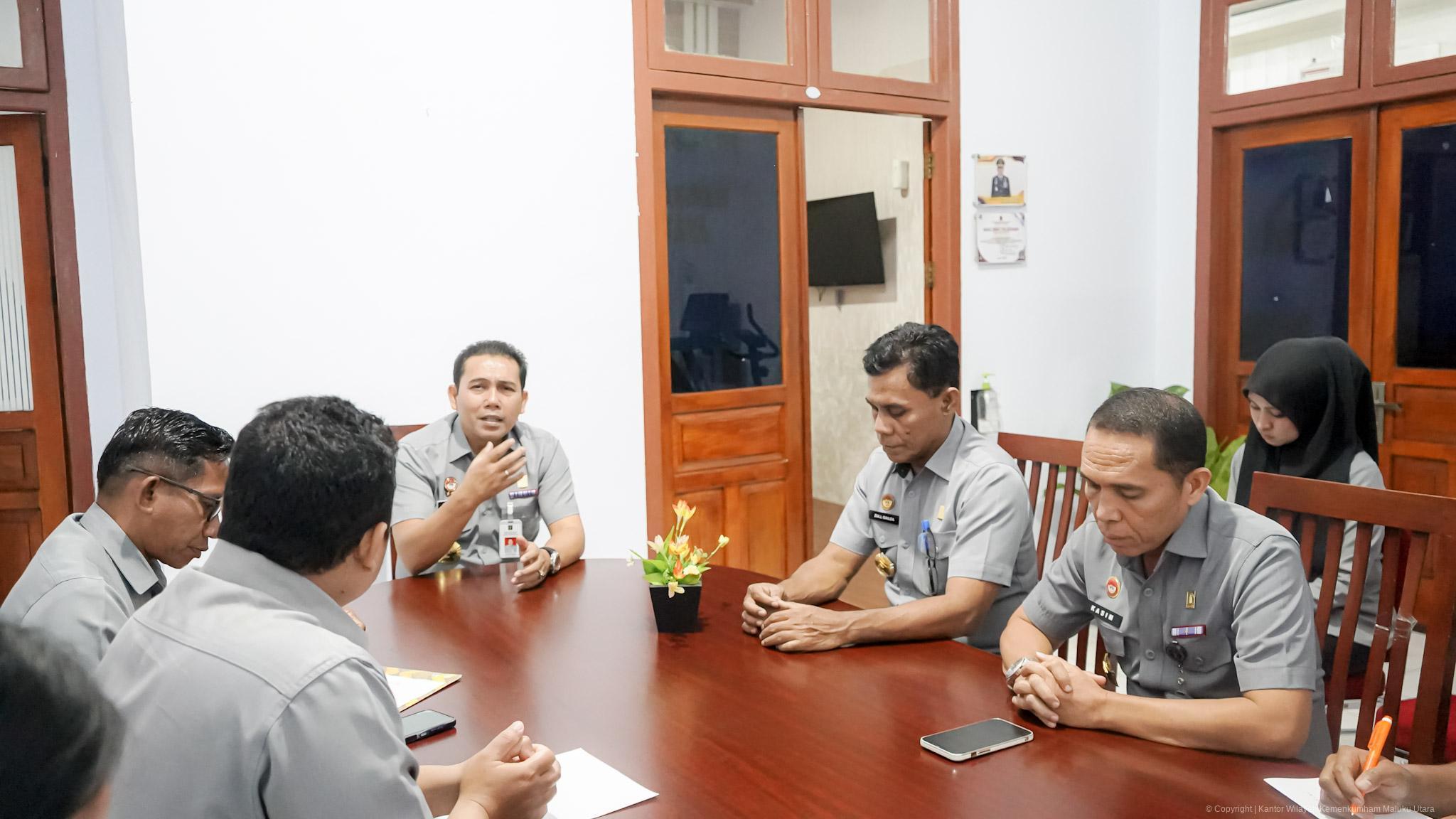 Kemenkum Malut Matangkan Agenda Penandatanganan Komitmen Bersama Pembangunan ZI