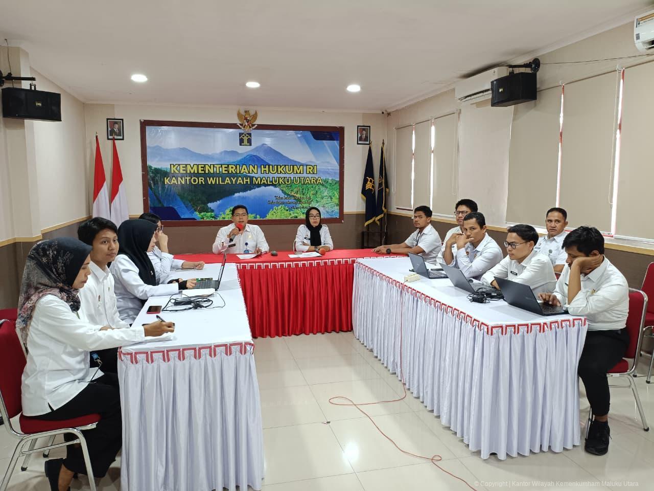 Hari Kedua Pendampingan IRH 2026, Kanwil Kementerian Hukum Maluku Utara Pastikan Kesiapan Zona II