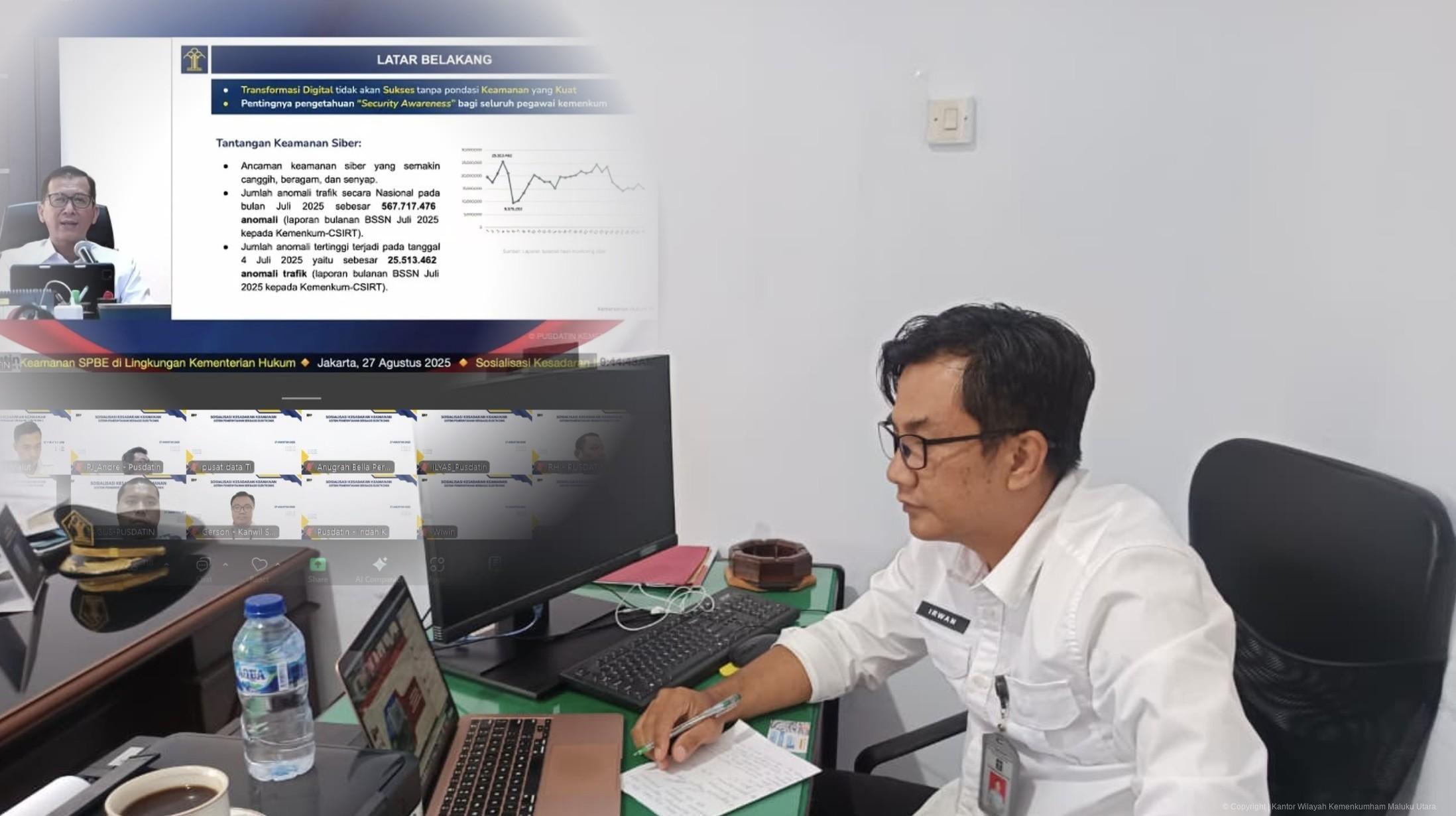 Ancaman Keamanan Siber Perangkat TI Jadi Mitigasi Kemenkum