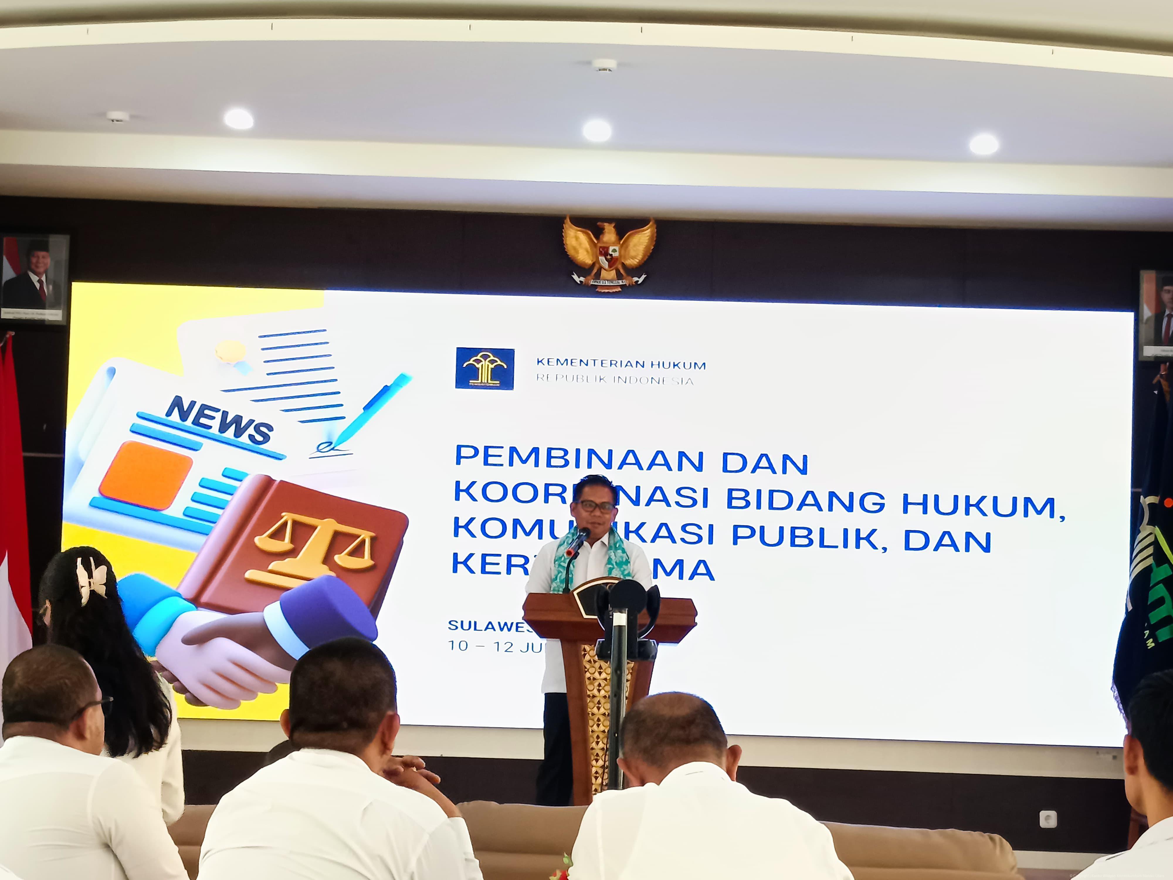 Kemenkum Malut Perkuat Pembinaan Hukum, Komunikasi Publik dan Kerja Sama
