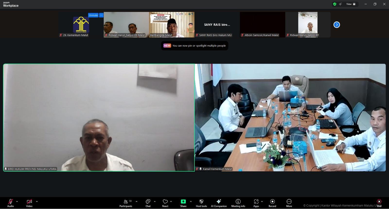 Kemenkum Malut Harmonisasi Tiga Produk Hukum Daerah Pemprov Malut Kemenkum Malut Harmonisasi Tiga Produk Hukum Daerah Pemprov Malut