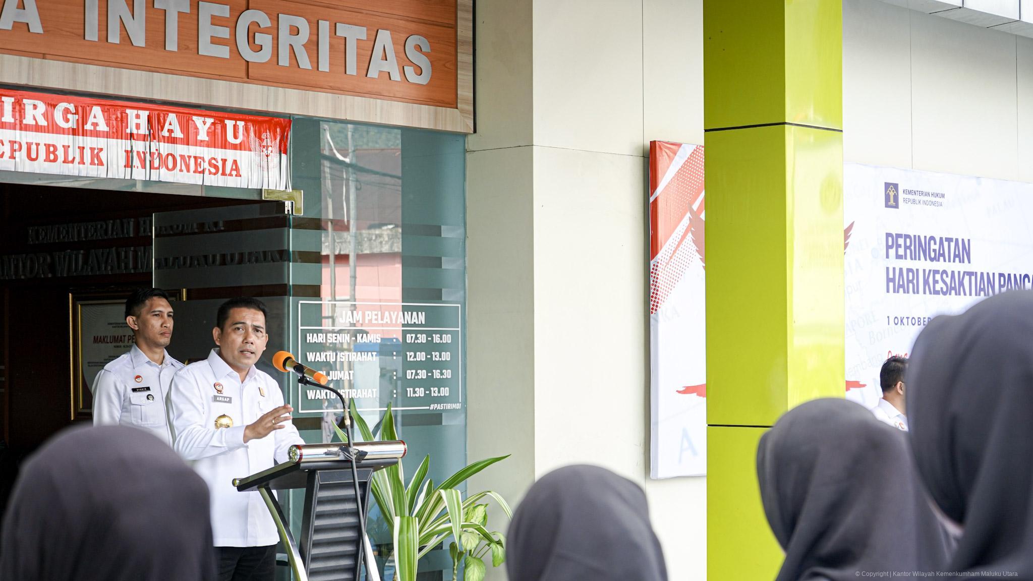 Kakanwil Argap Situngkir Ajak Jajaran Internalisasikan Nilai-nilai Pancasila