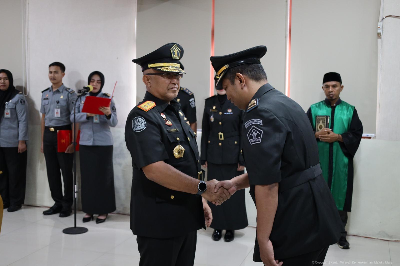 Lantik Fungsional Perancang Perundang-undangan, Kakanwil Kemenkumham Malut Dorong Kualitas Harmonisasi Perda