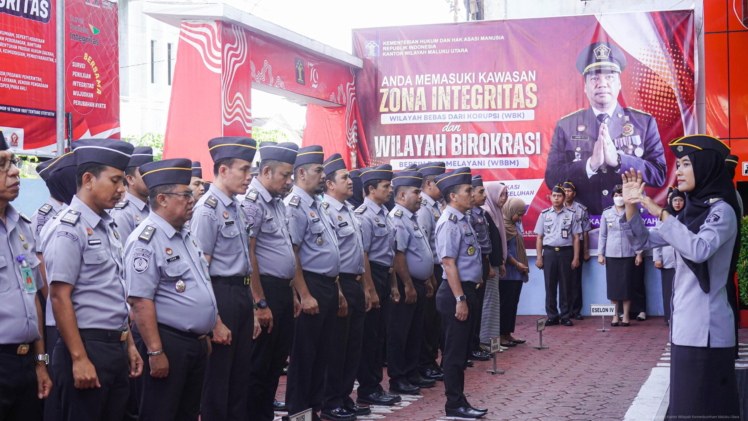 Perkuat Pengawasan Izin Tinggal WNA dan Zero Halinar pada Lapas/Rutan di Malut