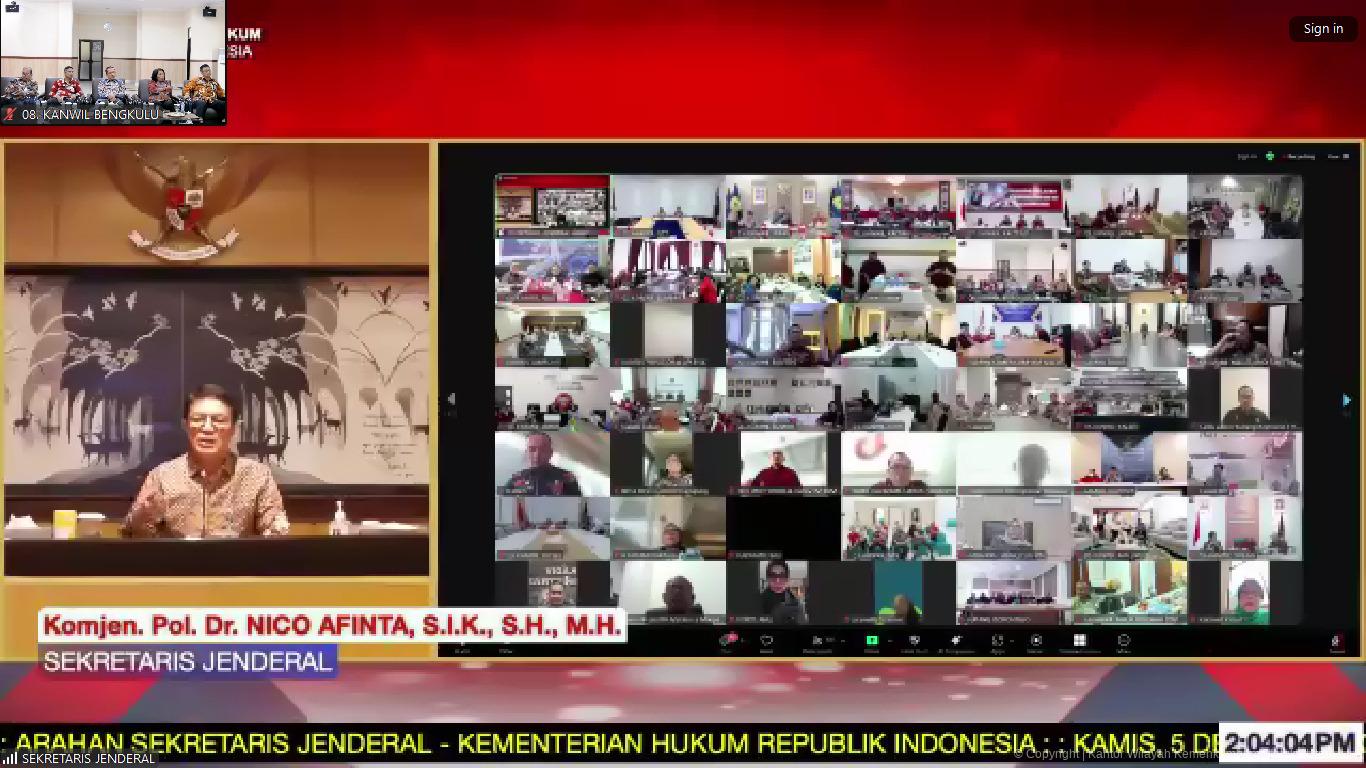 Sekjen Kemenkum Minta Dalami Latar Belakang Peserta Saat Tahapan Wawancara Penerimaan CPNS Kemenkumham