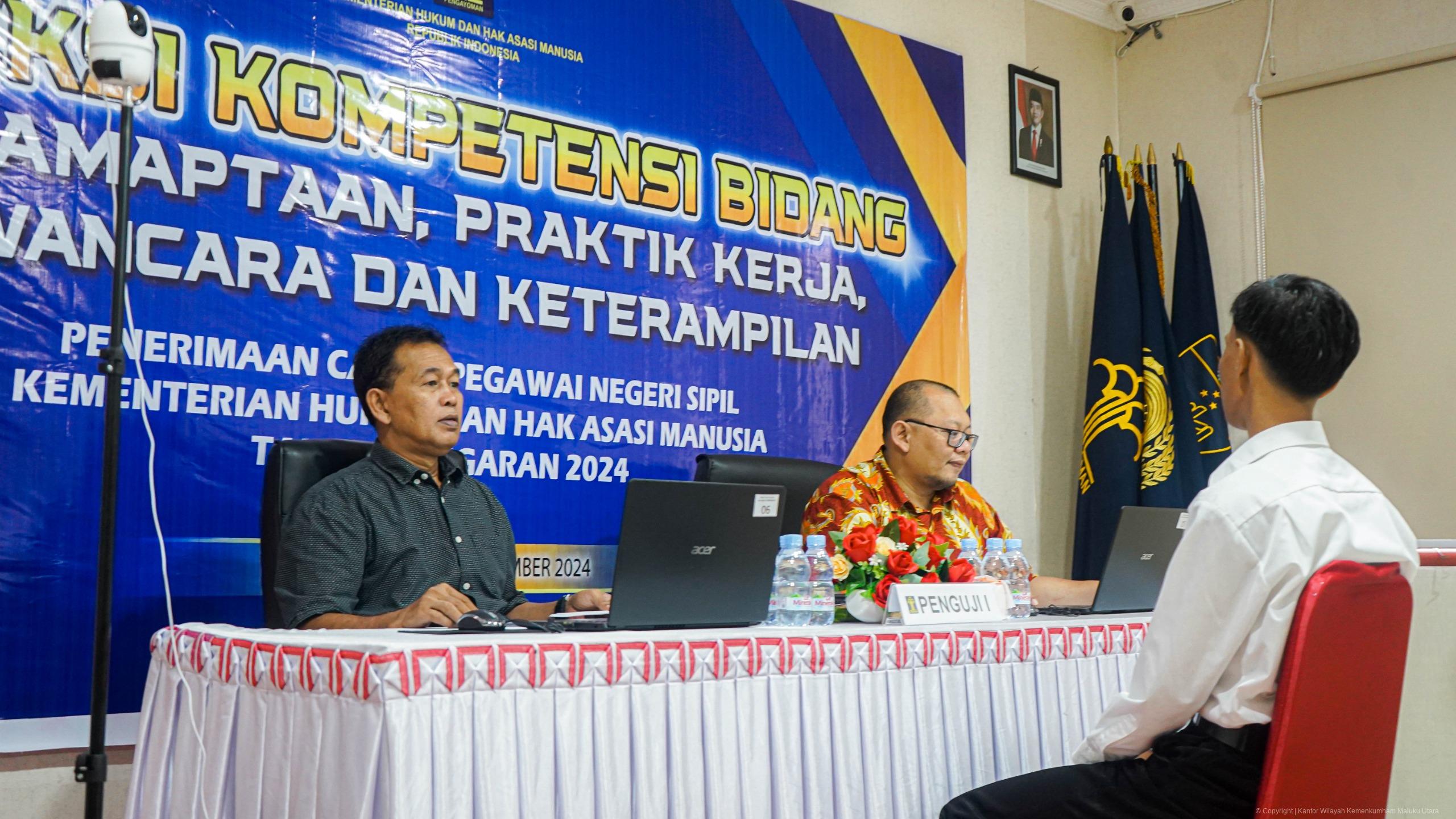 251 Peserta CPNS Kemenkumham Malut Ikut SKB Wawancara dan Keterampilan