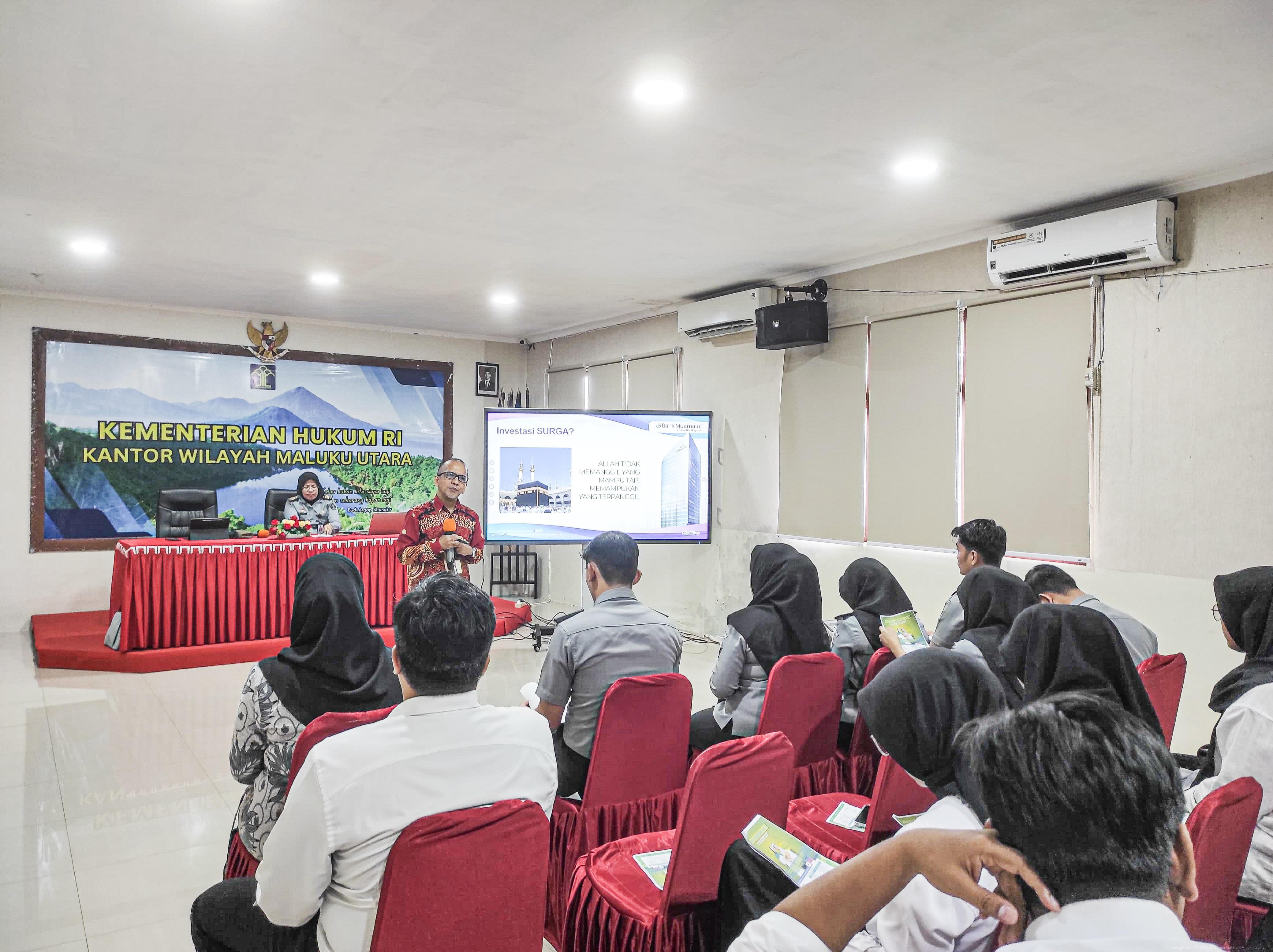 Kemenkum Malut Dukung Literasi Keuangan Syariah dari Bank Muamalat