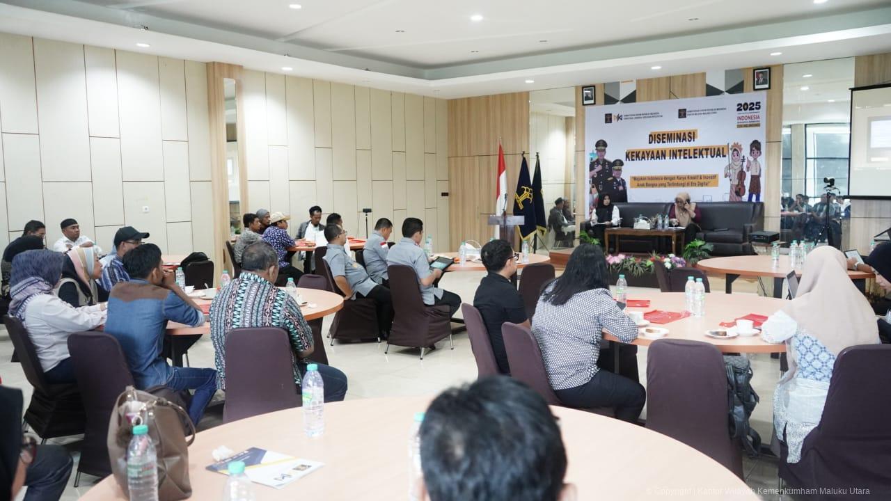 Diseminasi KI Dorong Prlindungan dan Pemanfaatan Karya Anak Bangsa di Malut
